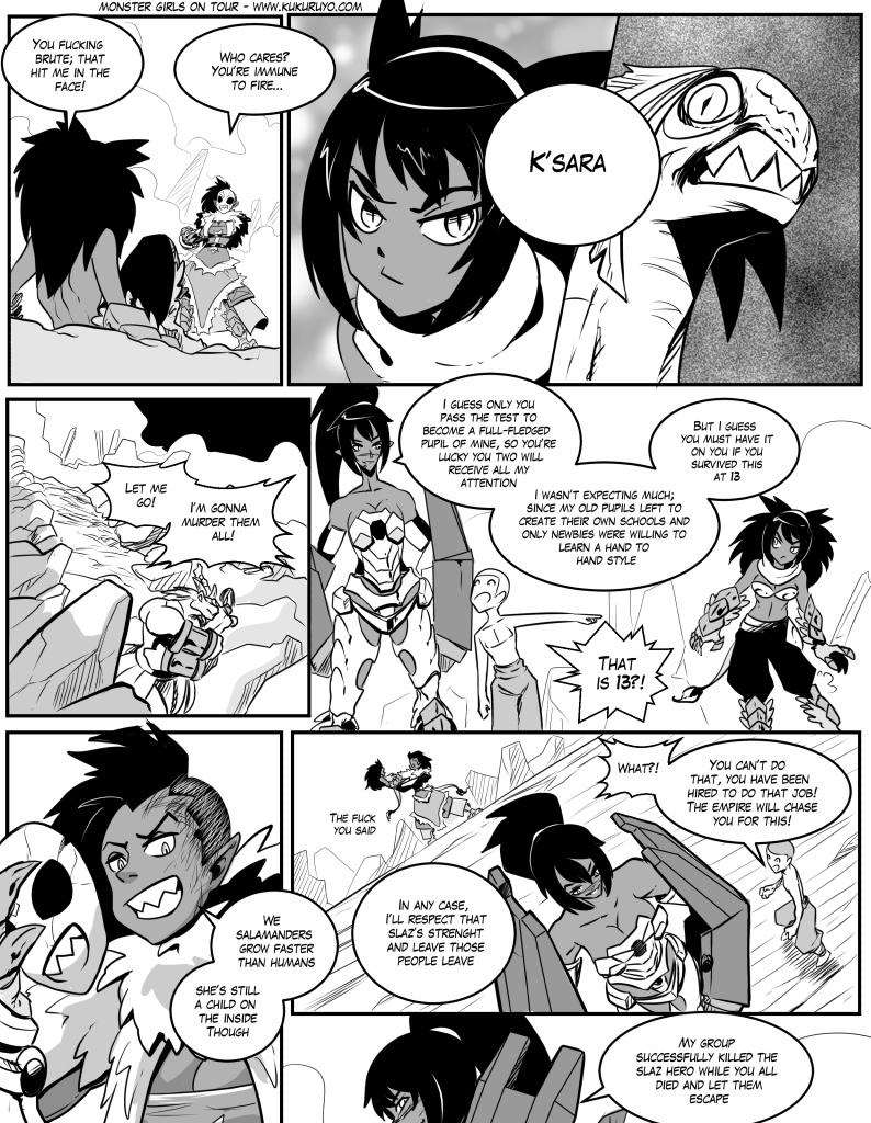 Monster girls on tour - Episode 322, Page 1: Page 322